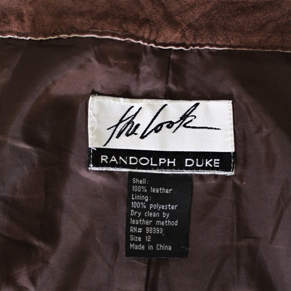 Vtg The Look Brown Suede Pants - Picture 7 of 7